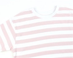 Name It parfait pink stribet short boxy top